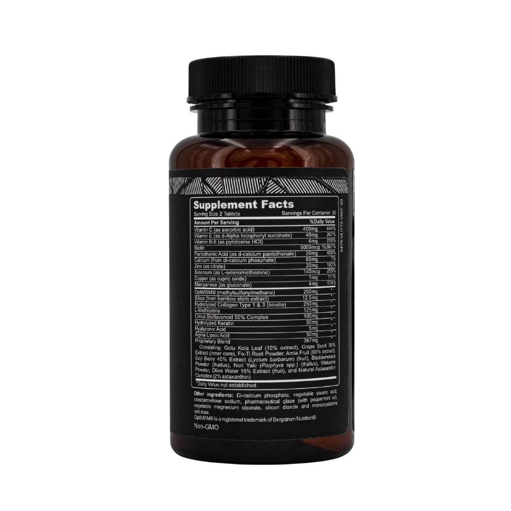 Beard Growth Support - Vitamins- Wholesale Bundle 12 Bottles