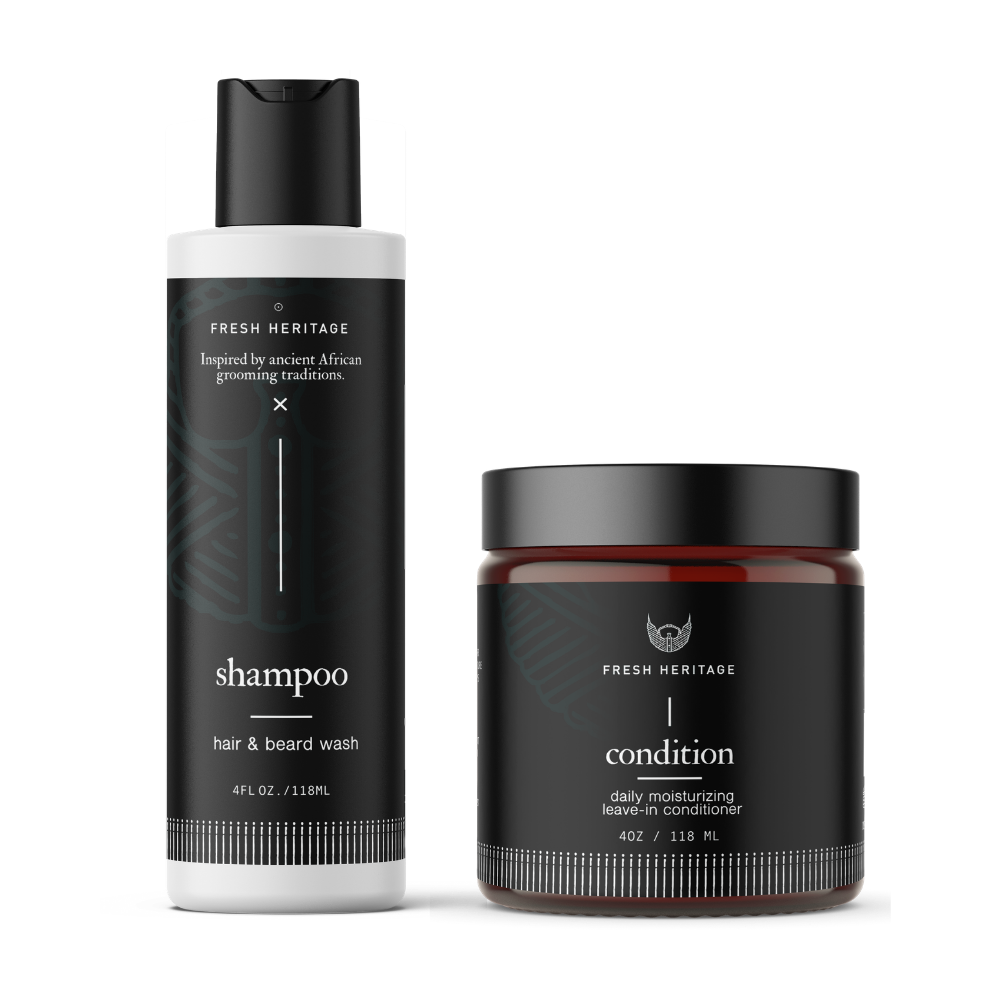 Beard Shampoo & Beard Conditioner - Beard Grooming Bundle