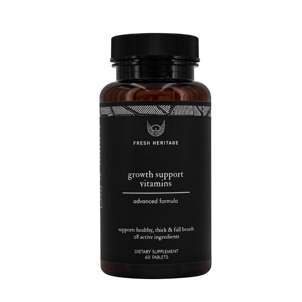 Beard Growth Support - Vitamins- Wholesale Bundle 12 Bottles
