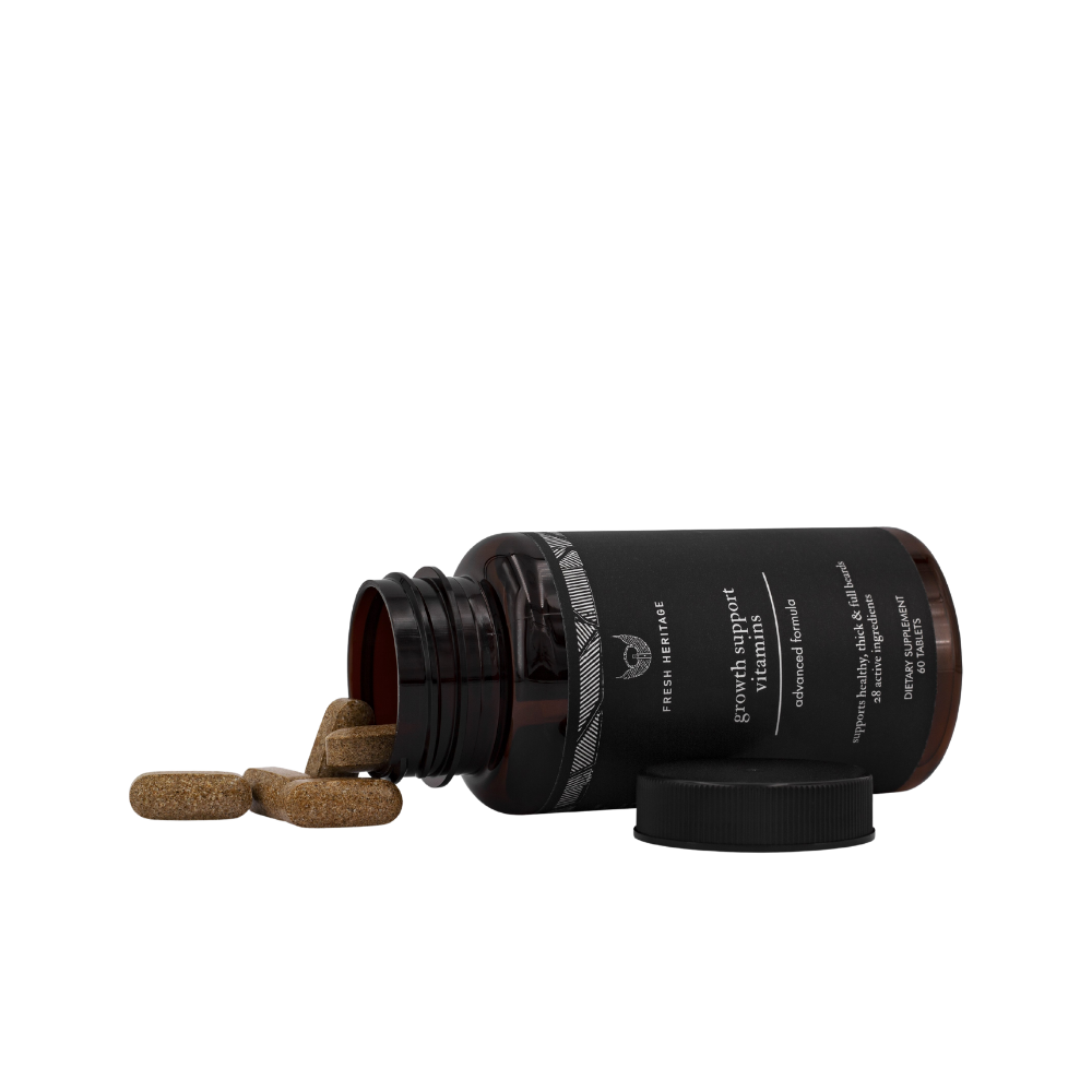 Beard Growth Support - Vitamins- Wholesale Bundle 12 Bottles